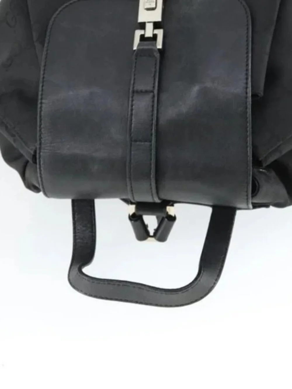 GUCCI GG Canvas Backpack Black Silver 003 0245 Auth ep12708 - Picture 6 of 16